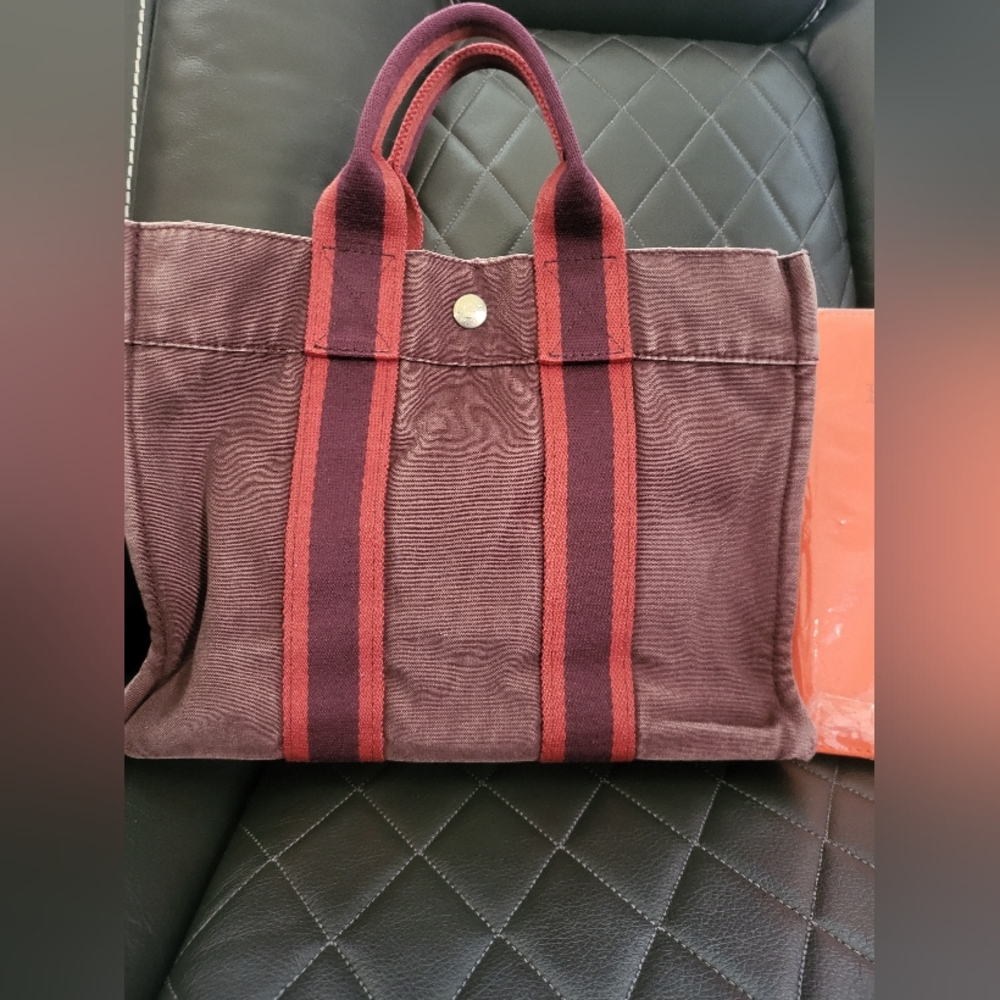 Hermes Brown Small Tote Bag And NoteBook - Picture 2 of 11